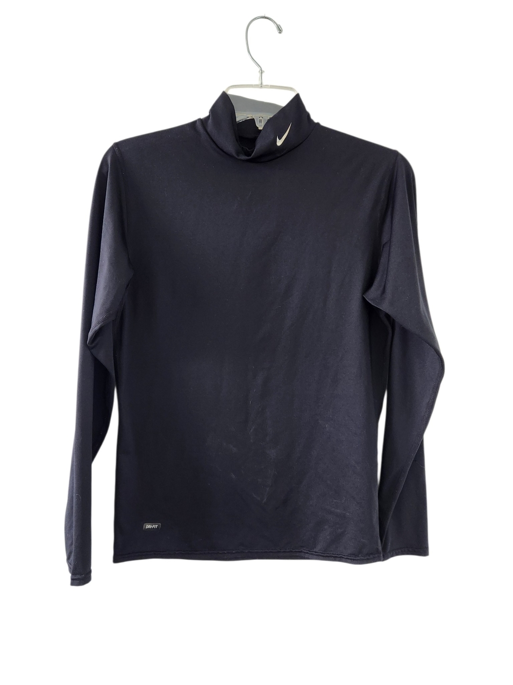 Nike Dri-Fit Black Long Sleeve Mock Neck Performance Top Medium Women